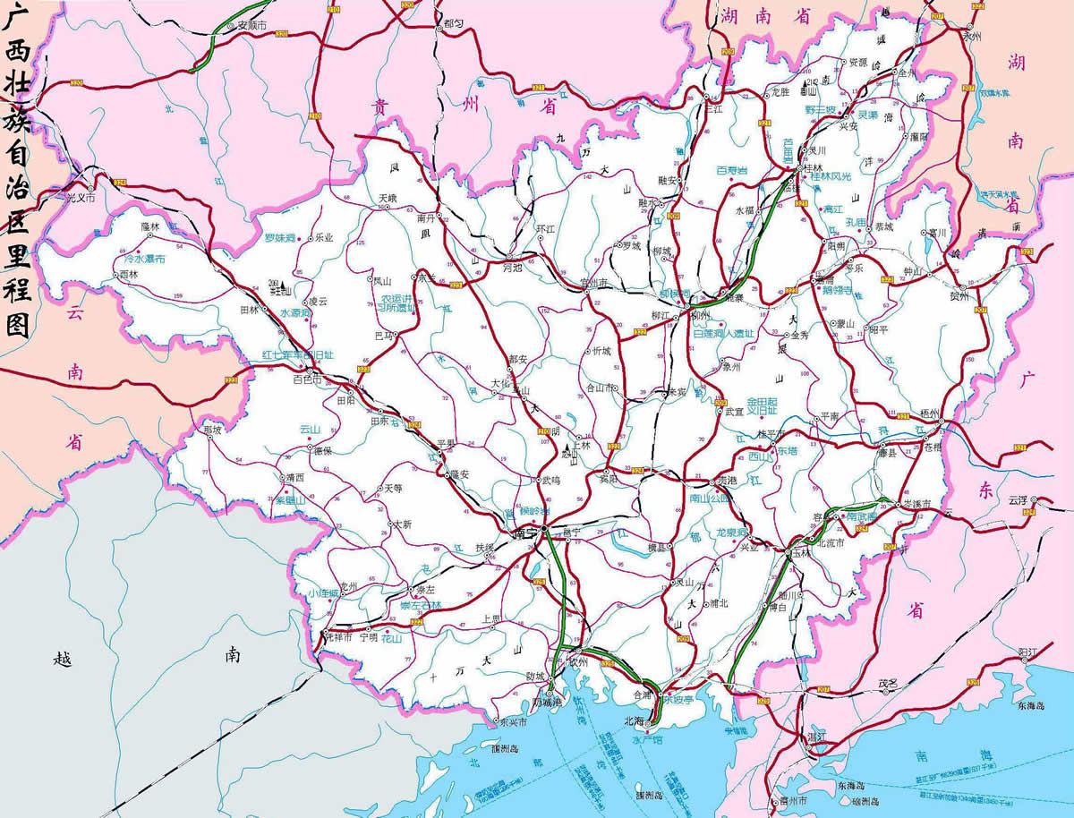 广西最新交通地图，驾驭未来的出行指南